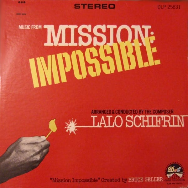 Lalo Schifrin – Music From Mission: Impossible (1967, Monarch Pressing,  Vinyl) - Discogs