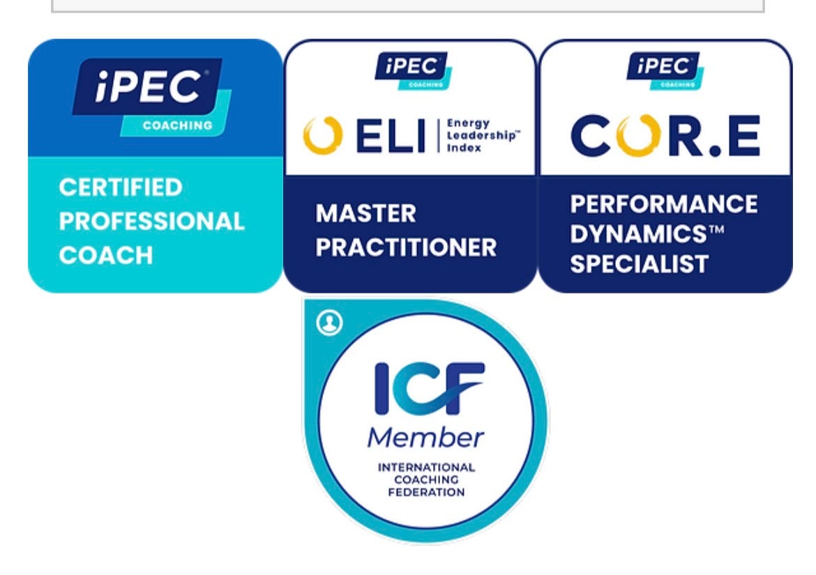 Image: Allison Krug's various iPEC Coaching "certifications" that cost thousands of dollars to attain