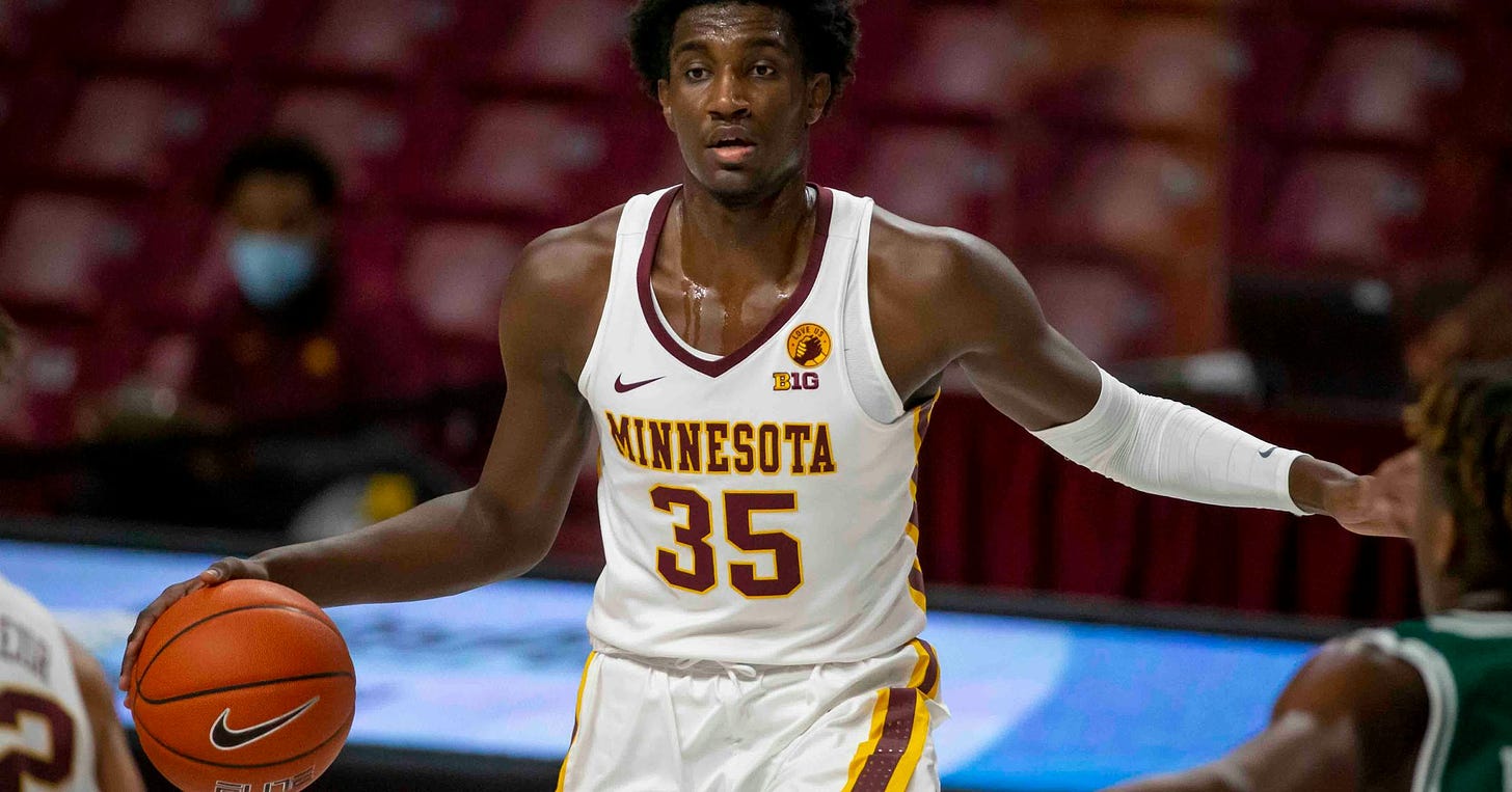 Gophers could give Isaiah Ihnen more opportunity after starting forward  Brandon Johnson's injury