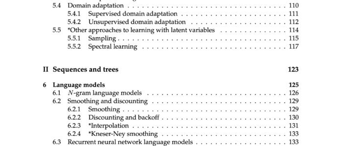 Just a small preview of the content in Eisenstein’s NLP book.  