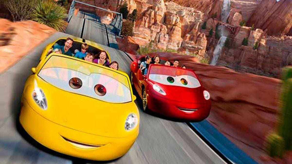 Review: Radiator Springs Racers redefines the Disney E-ticket - Los Angeles  Times
