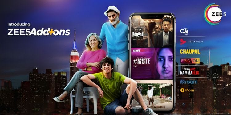 Zee5 Global aggregates South Asian streaming platforms in one destination  for Add-ons