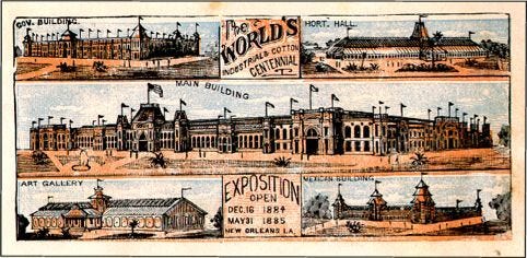 1884 worlds industrial cotton exposition poster