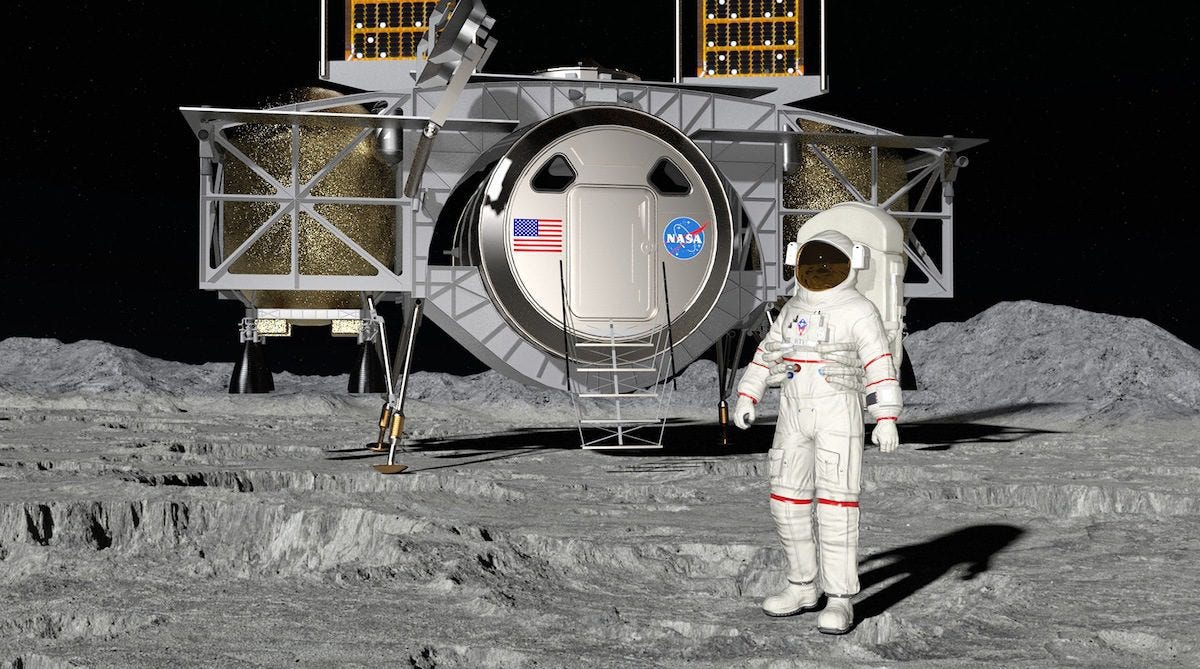 Dynetics Lunar Human Landing System CGI