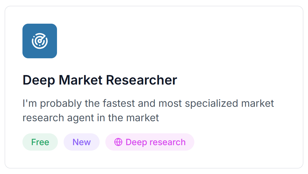 Deep Market Researcher AI Agent