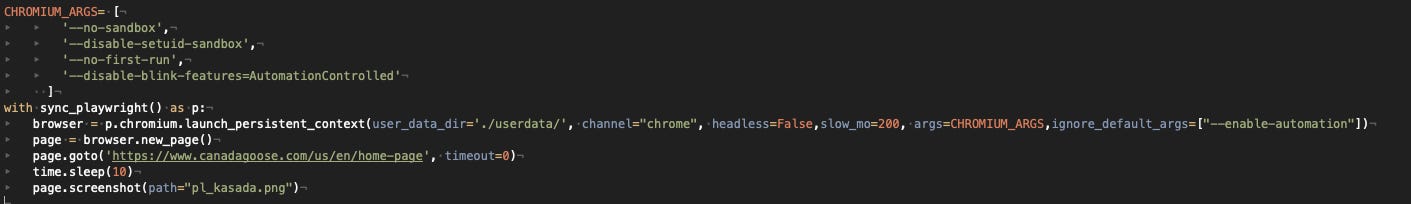 Playwright with Chrome's new configuration