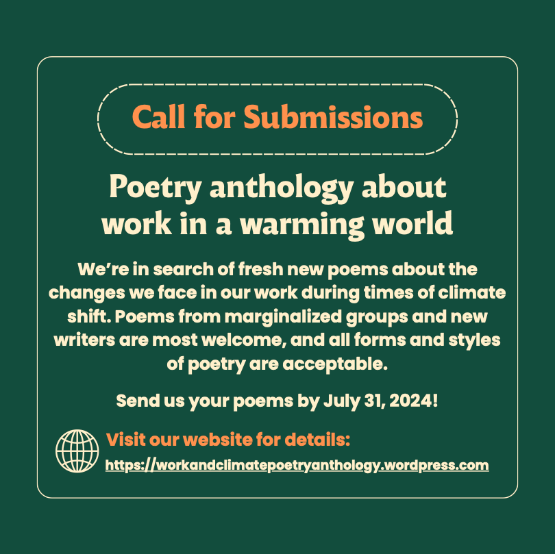Call for Submissions for a Poetry Anthology about Work and Climate Change