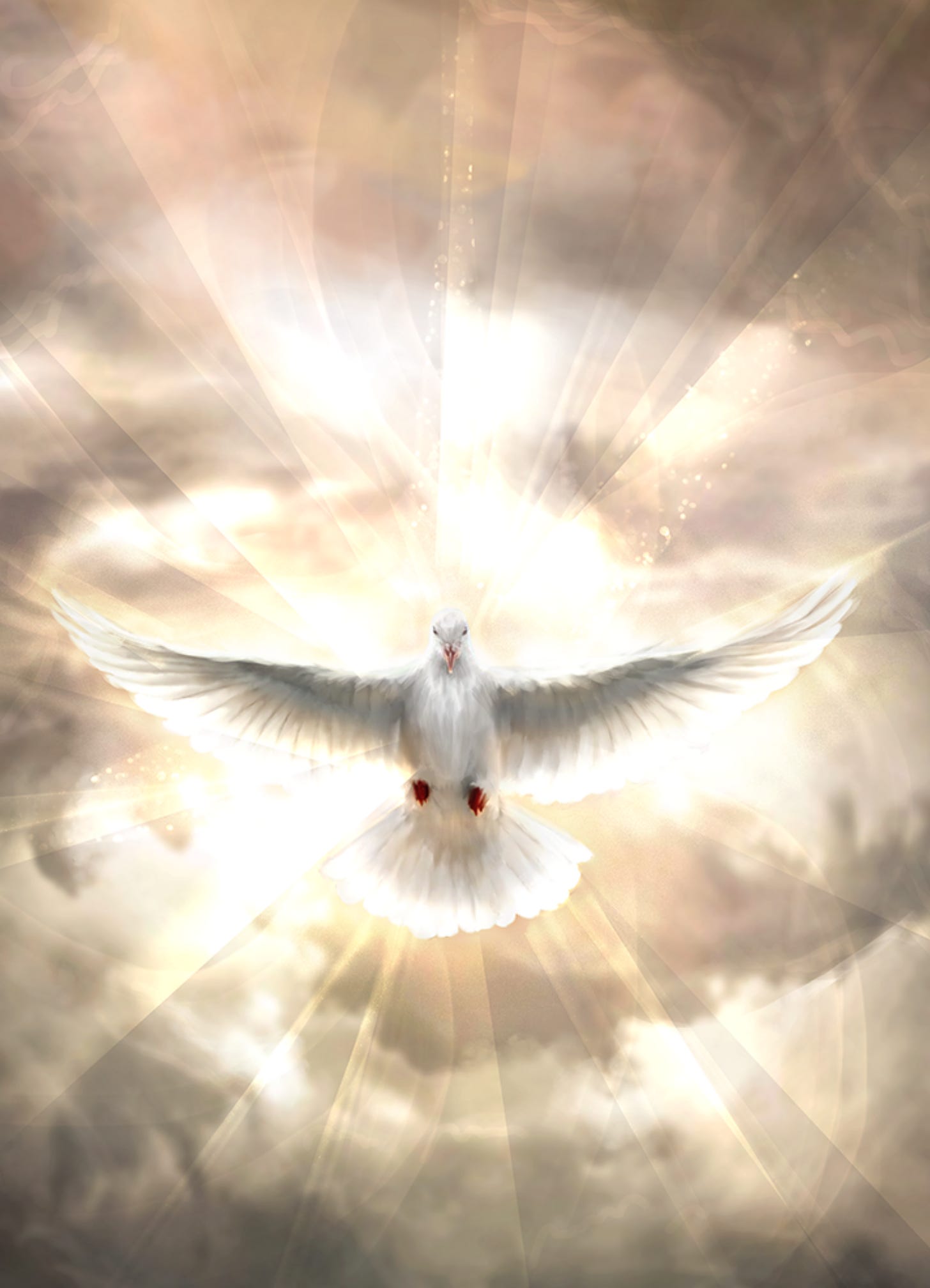 The Holy Spirit; the Spirit of God descending from Heaven like a Dove
