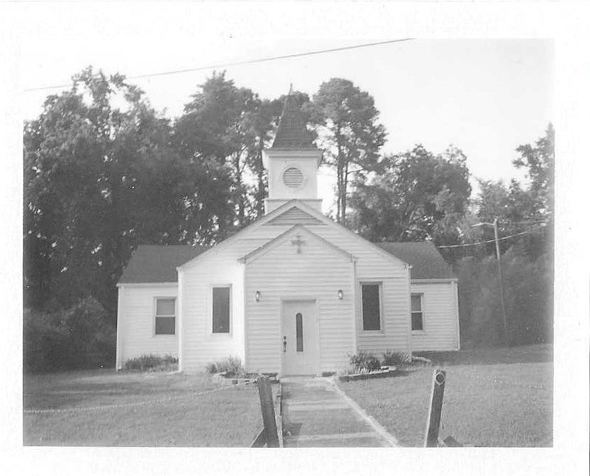 Black and white photo of New Trinity Pentecostal Holiness Church