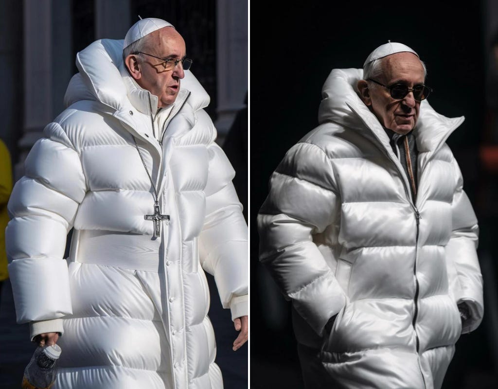 What the puffer-clad Pope Francis photos tell us about the future of AI  images - National | Globalnews.ca
