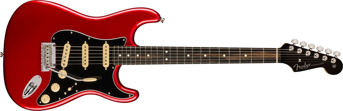 Stratocaster electric guitar (credit: Fender.com)