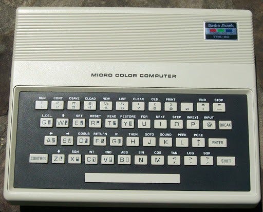 Adventures in Retrocomputing: TRS-80 Micro Color Computer