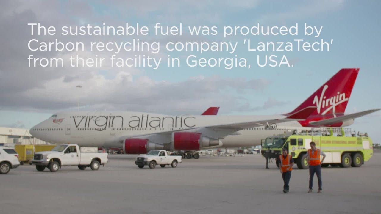 Virgin Atlantic and LanzaTech sustainable fuel project takes flight