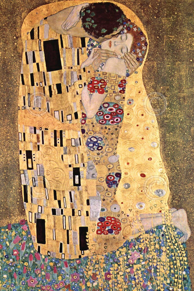 ART PRINT - The Kiss by Gustav Klimt 38x26 Large Poster | eBay