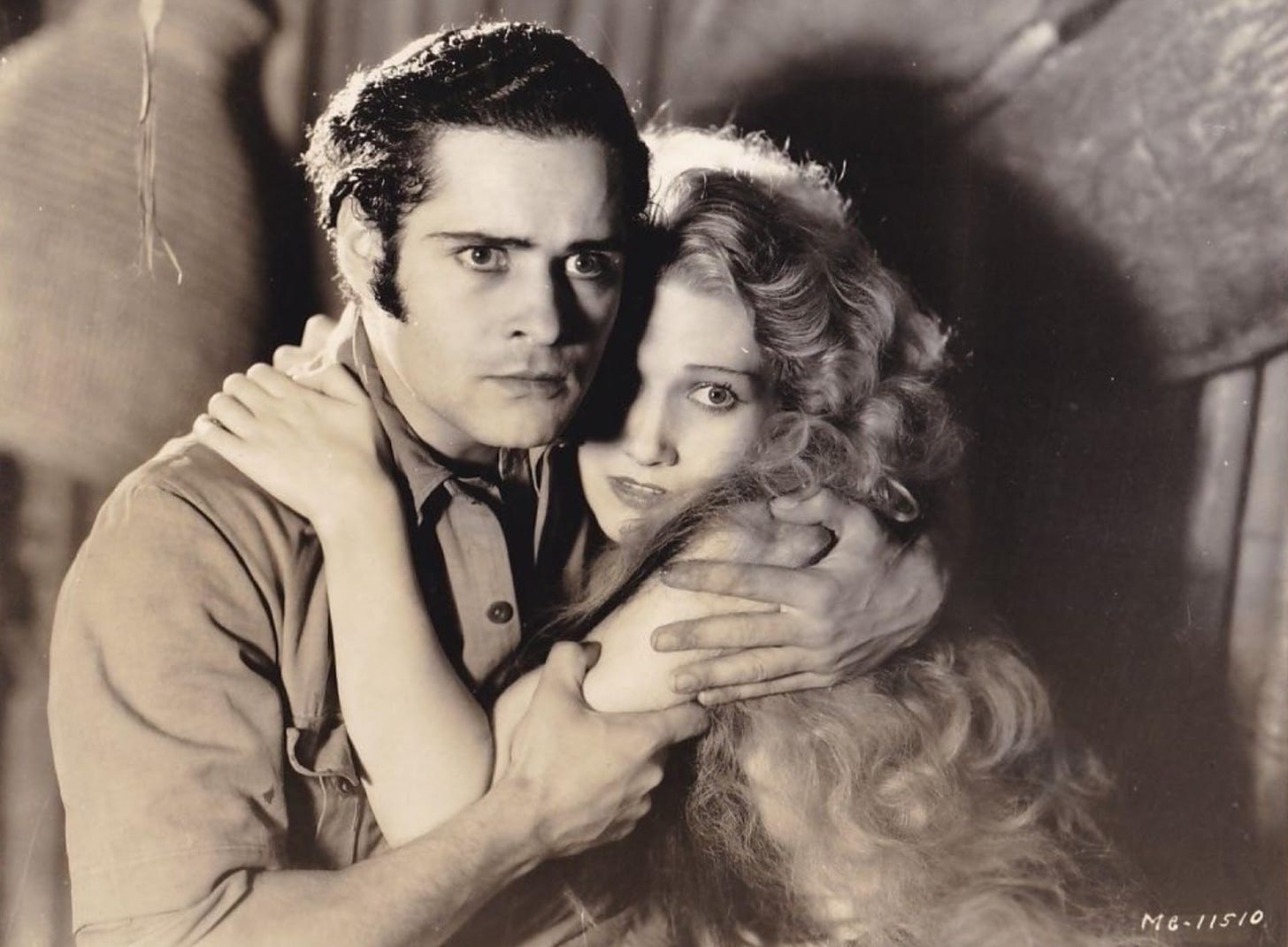 Duncan Renaldo and Edwina Booth in a scene from Trader Horn