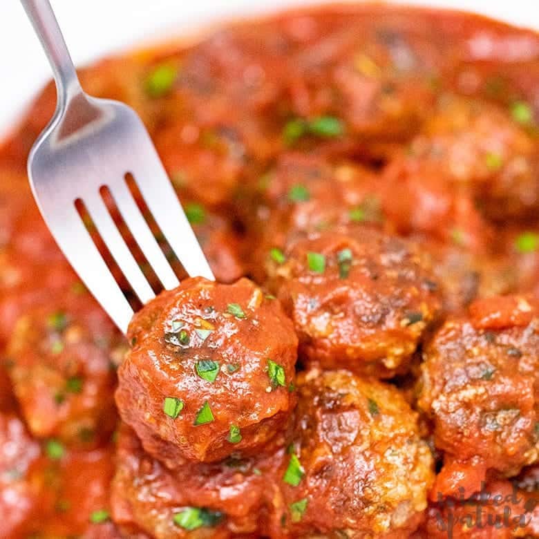 Easy Italian Paleo Meatballs Recipe | Wicked Spatula