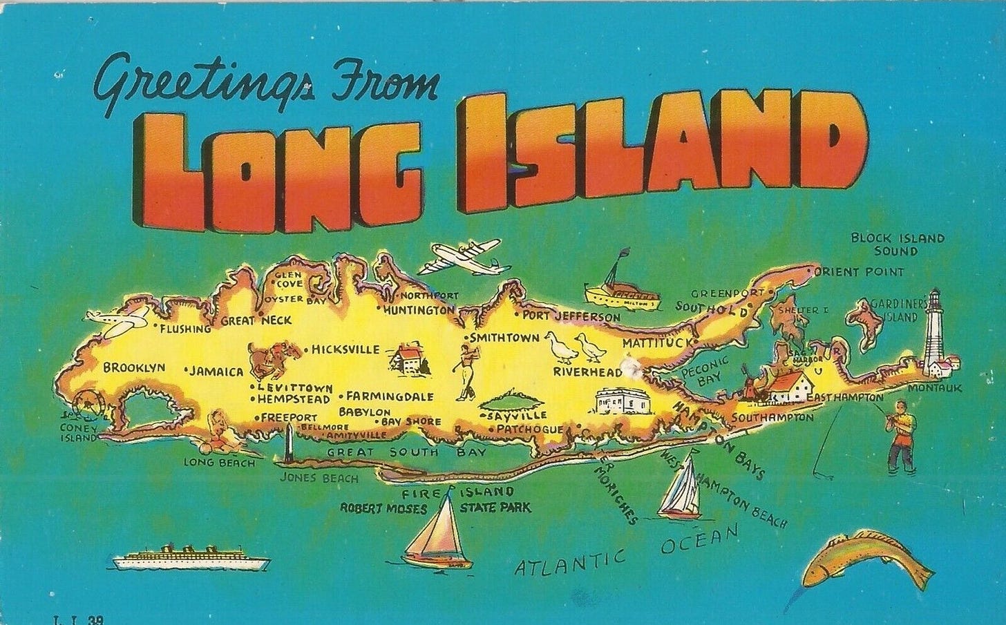 MAP - Long Island, NEW YORK