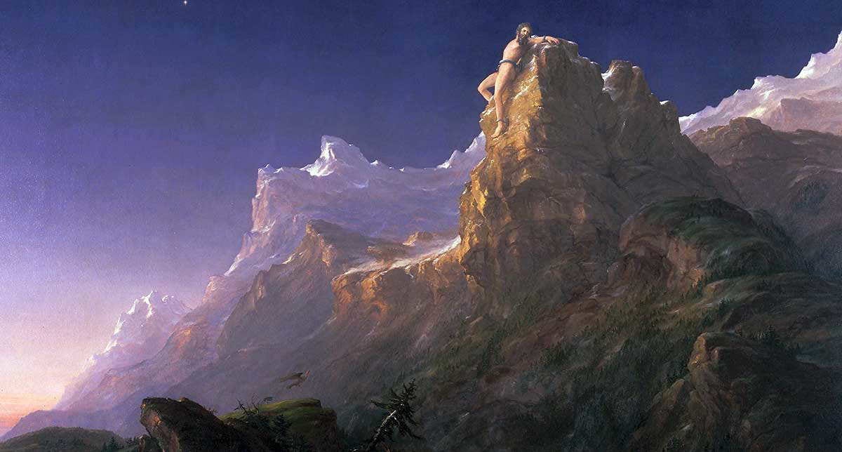 thomas cole prometheus bound painting