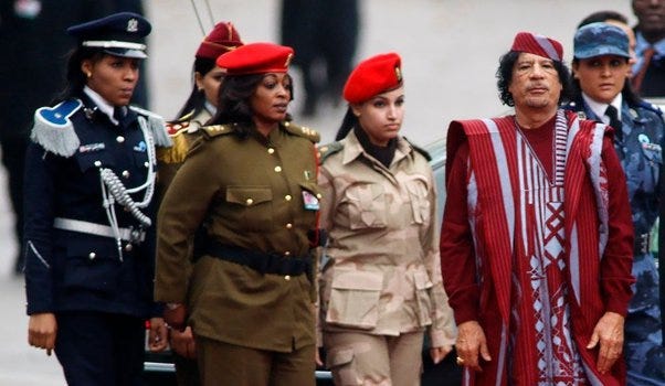 What happened to Gaddafi's famous female bodyguards after his death? - Quora
