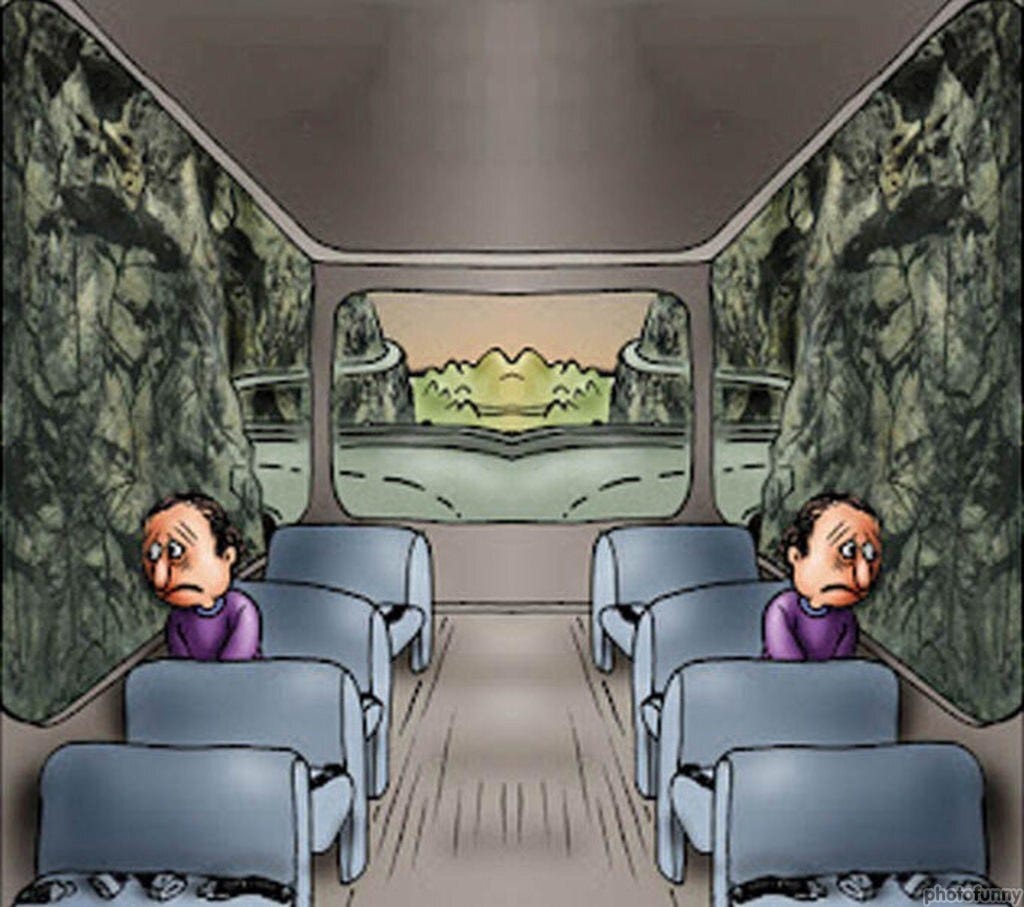 Two sad people on a bus Meme Generator - Imgflip