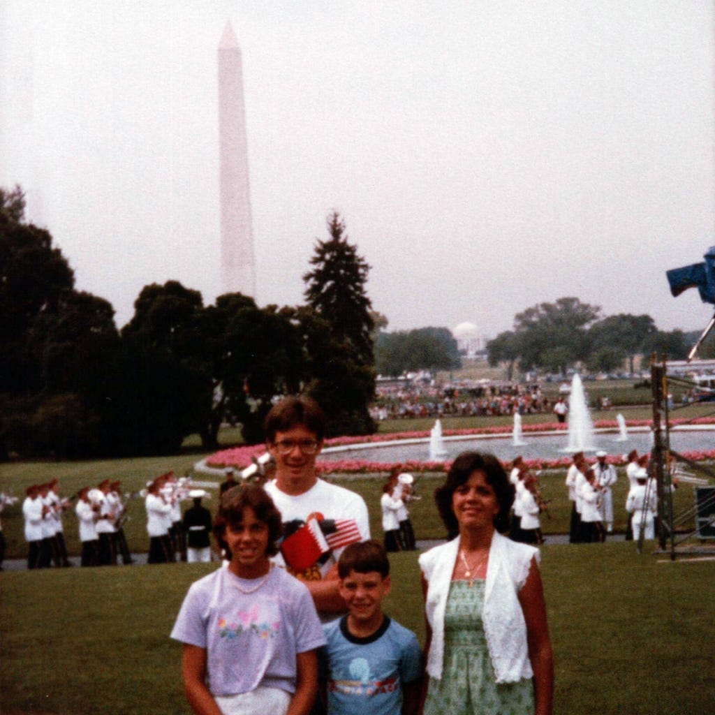 Paul with family at a White House reception, 1983