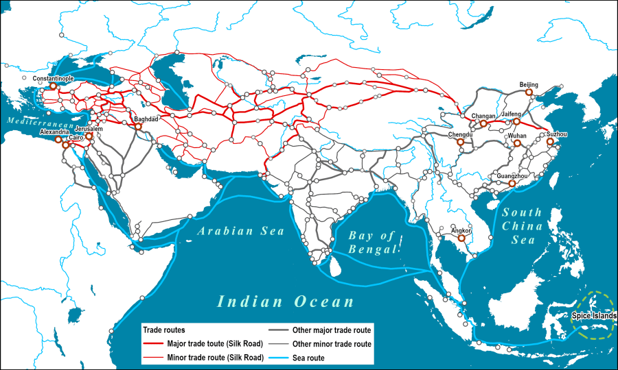 Map Silk Road