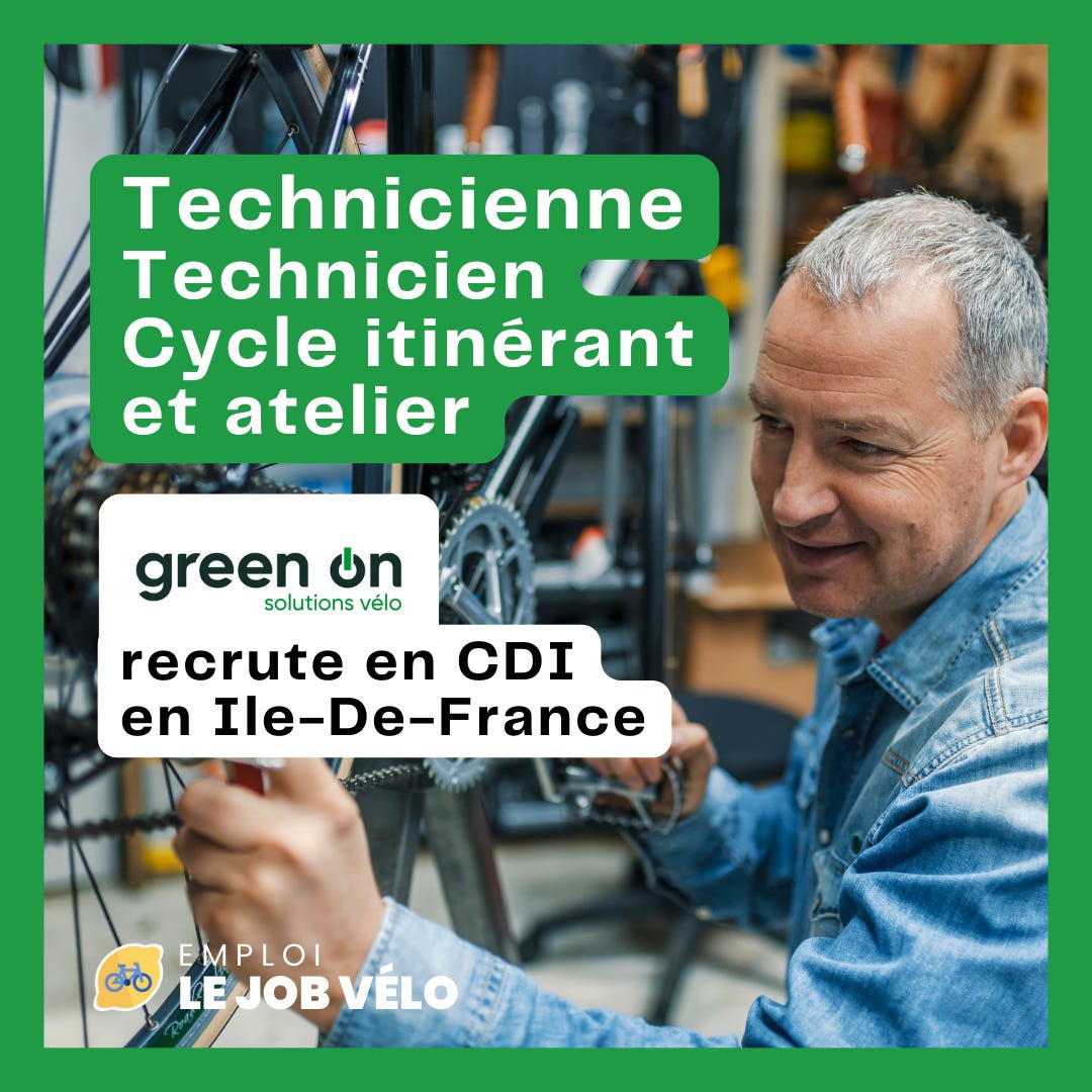 Offre d'emploi Green On Technicien cycle