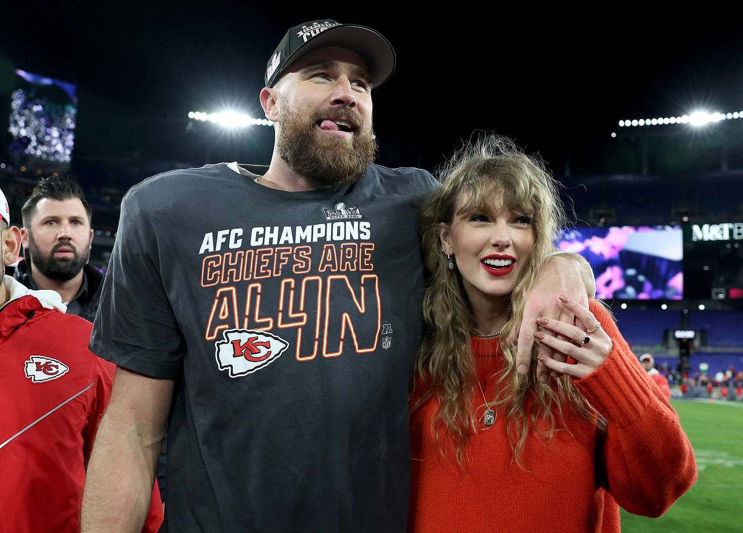 Travis Kelce Says Taylor Swift Is 'Part of Chiefs Kingdom' Ahead of Super  Bowl