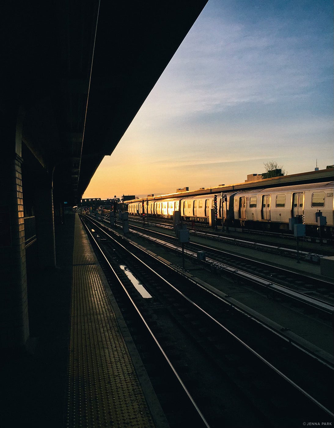 NYC subway platform