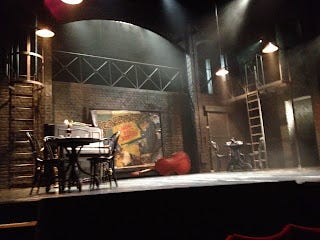 Scene from the play "Arturo Ui's Resistable Rise" by Bertolt Brecht performed in the London Duchess Theatre