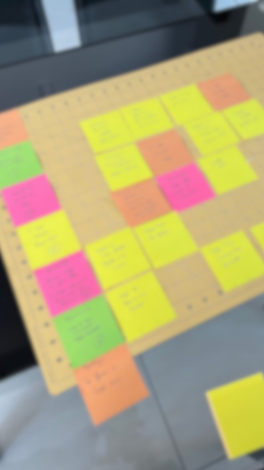 photo floutée de l'élaboration de mon plan