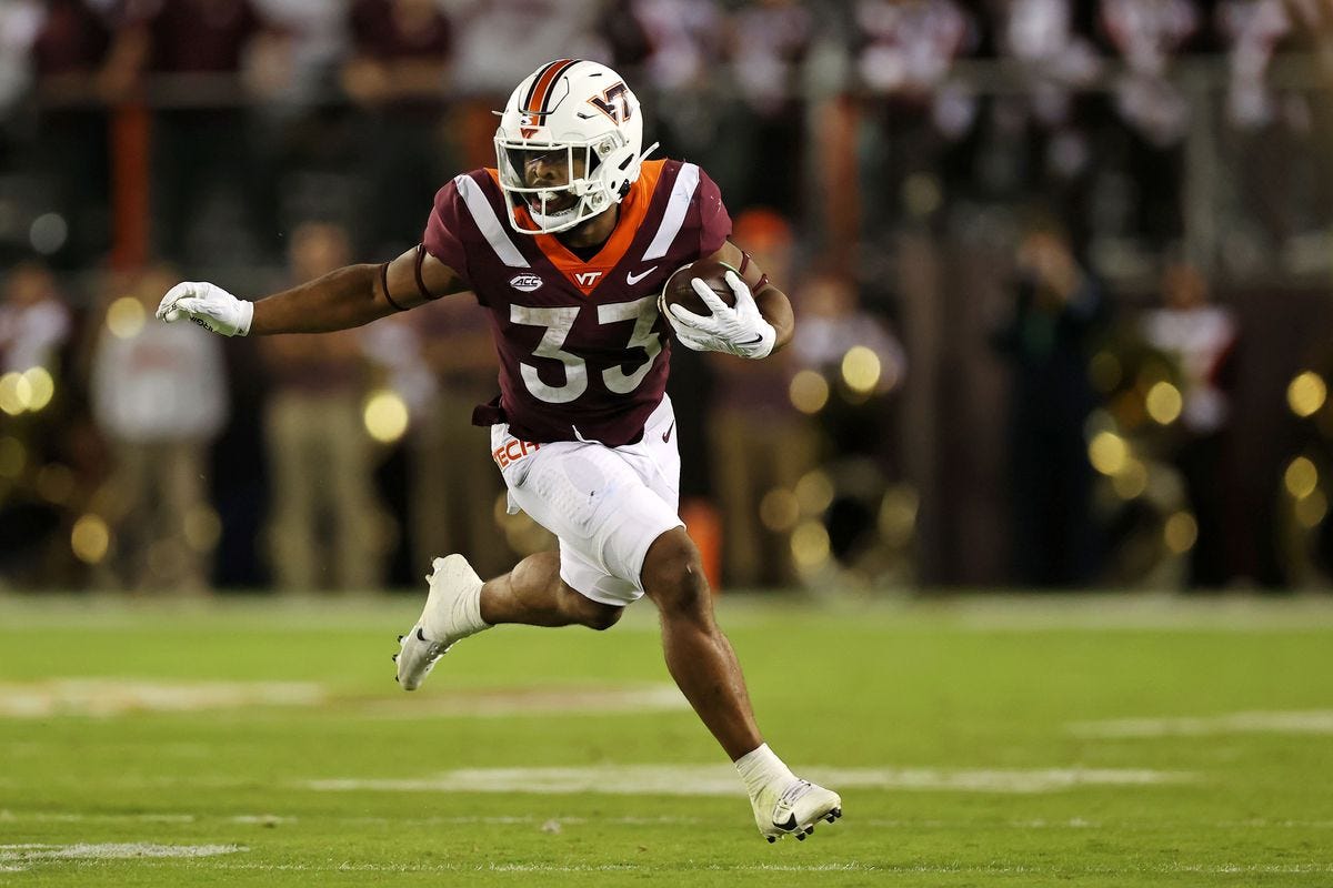 Virginia Tech RB Bhayshul Tuten was moving on that kickoff return vs. FSU -  Gobbler Country