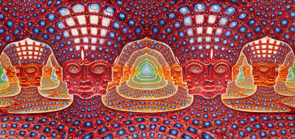Net of Being - Alex Grey is the inspiration for the Rick background in the  trip scene : r/rickandmorty