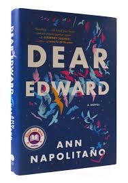 blue book with title Dear Edward and author Ann Napolitano in white text