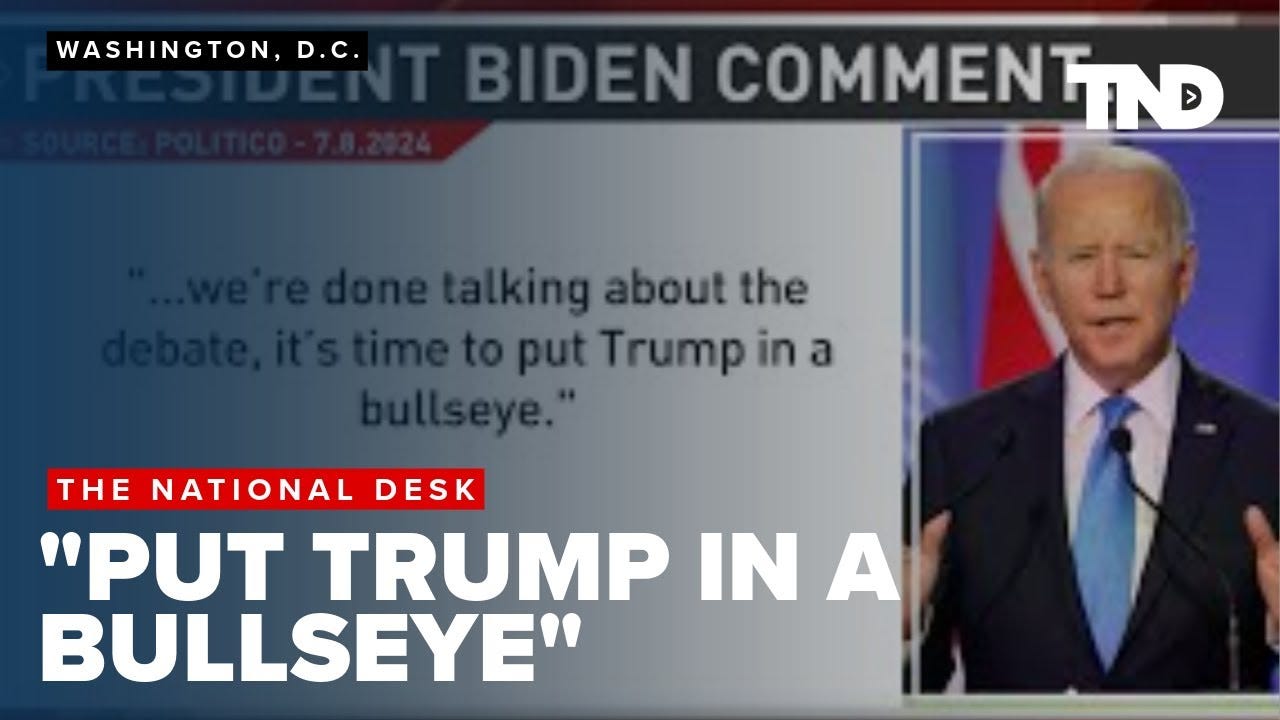 Biden criticized for using volatile language like 'put Trump in a bullseye'