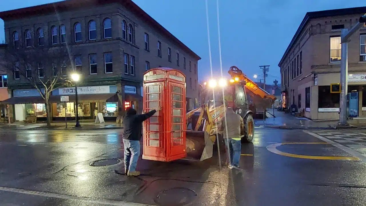 Historic phone booth gets new home in Watkins Glen