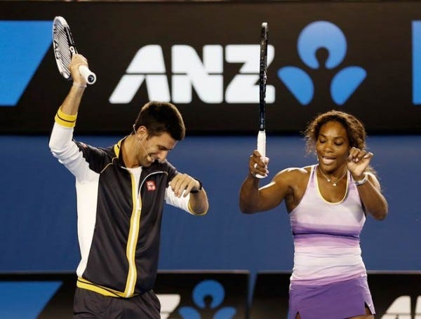 novak djokovic serena williams survive australian open quarter finals 2015 images