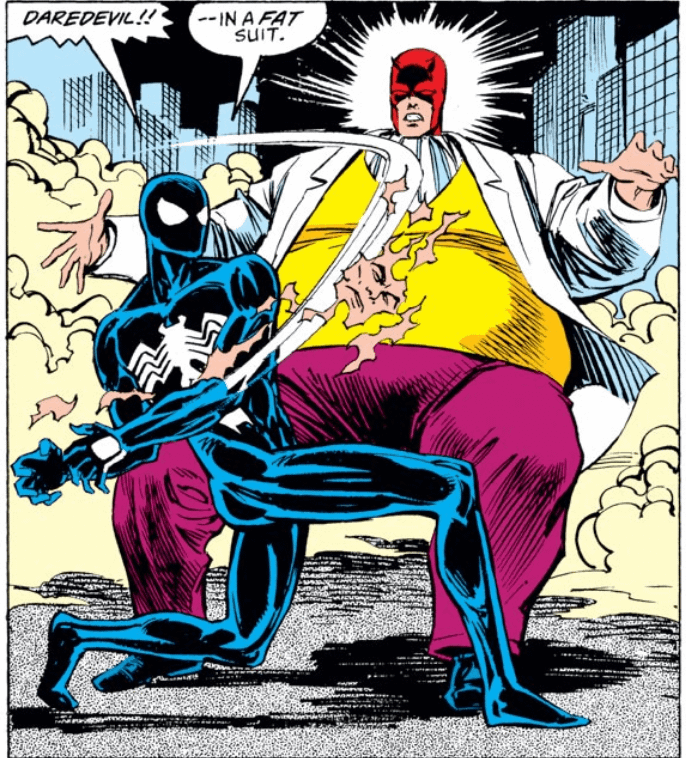 Daredevil... in a fat suit (The Amazing Spider-Man #287) : r/Marvel