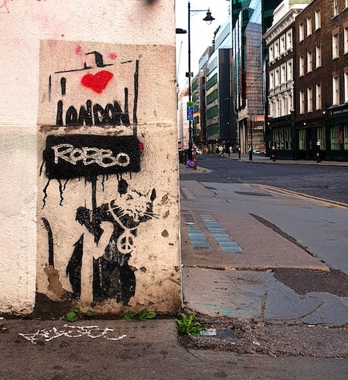 Banksy's rat in London