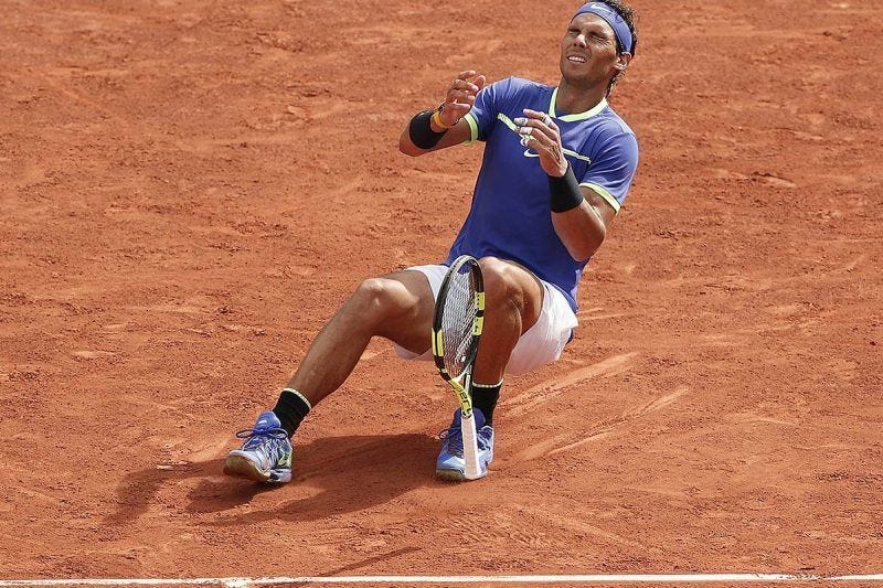 rafael nadal breaks record at french open 2017