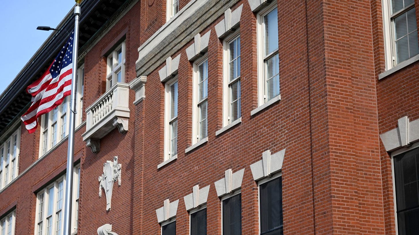 Hamline Elementary School is seen in Chicago on Friday.