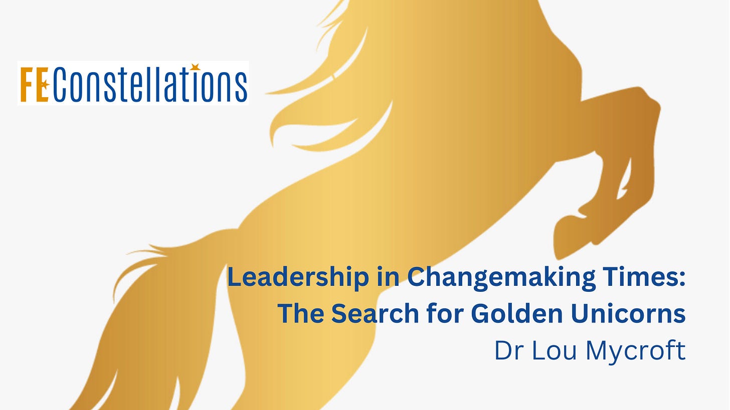 Leadership in Changemaking Times Dr Lou Mycroft