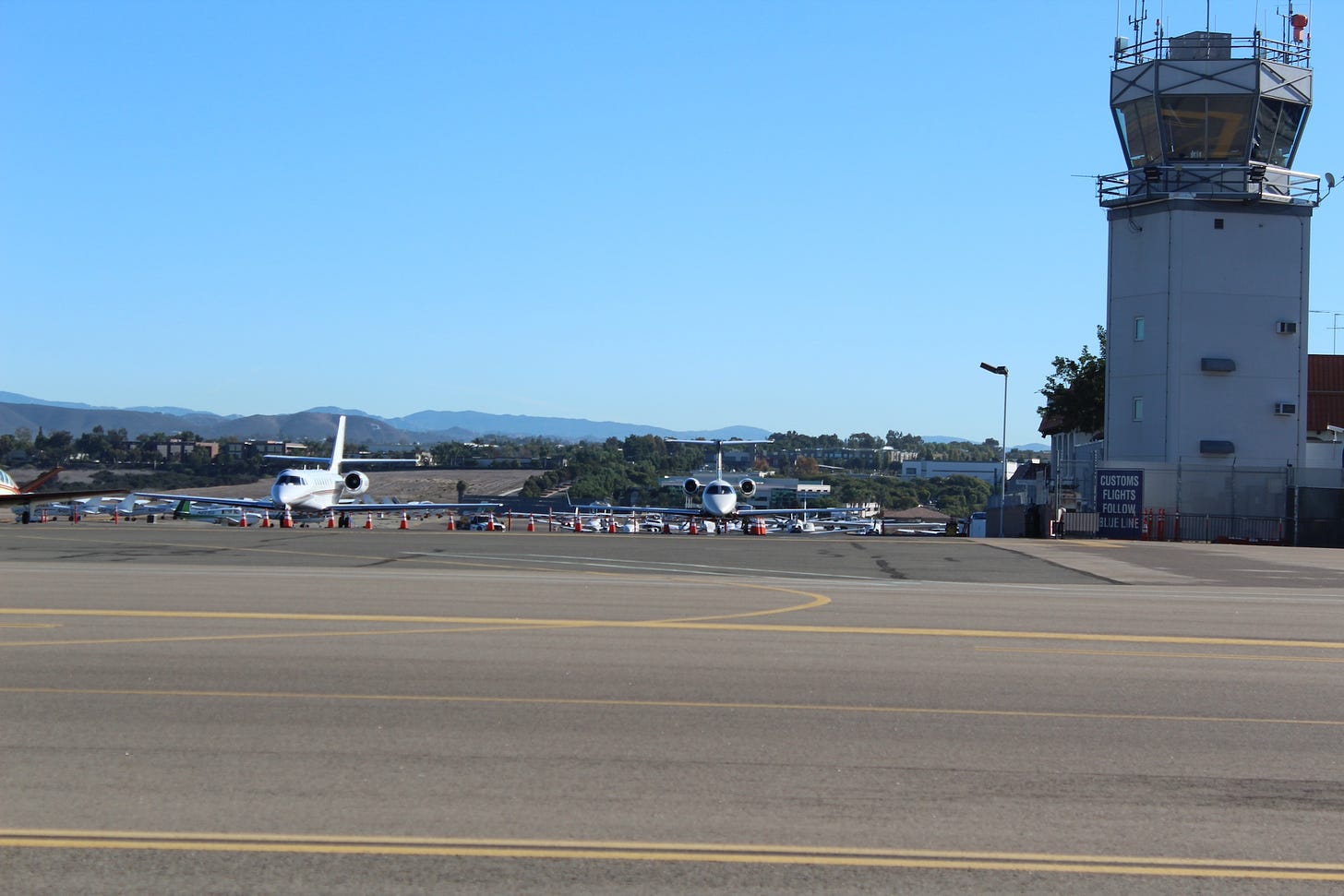 The Carlsbad City Council approved a proposal from a resident group to amend city codes and the General Plan regarding McClellan-Palomar Airport. San Diego County, which owns the airport, sent a letter to the city challenging the authority and legality of the City Council’s actions. File photo