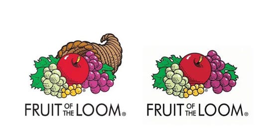 SummoningSalt on Twitter: "Get this - the Fruit of the Loom logo doesn't  have a cornucopia in it... yet a VAST majority of people remember it having  one. No version of the