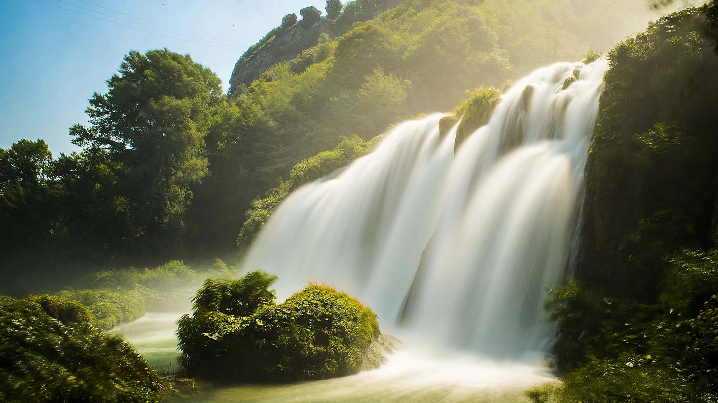 Download Captivating 4k Waterfall Scenery Wallpaper | Wallpapers.com