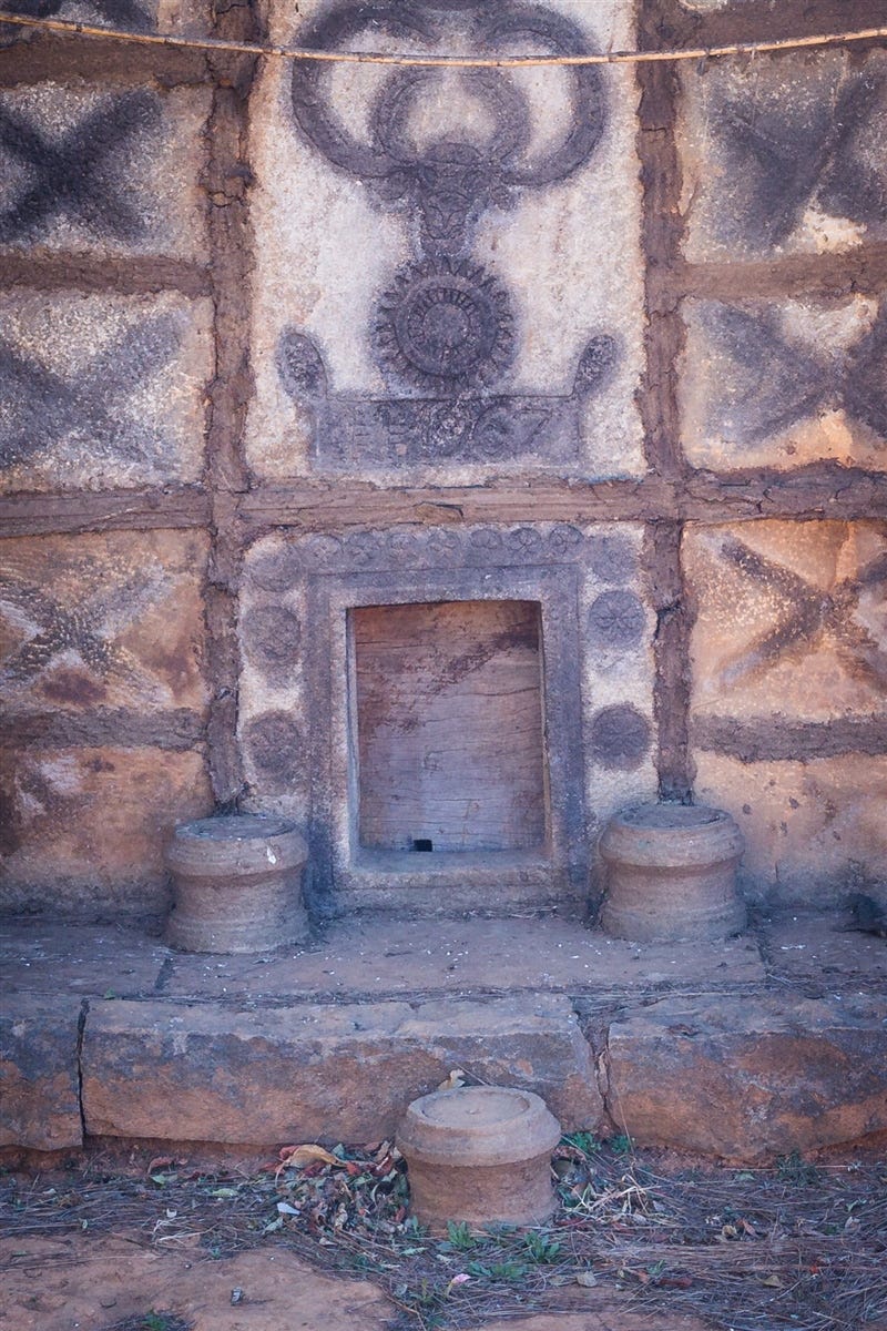 Close up of Toda temple entranceway