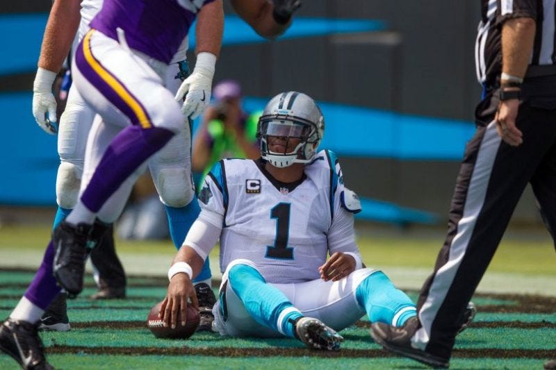 cam newton concussion panthers