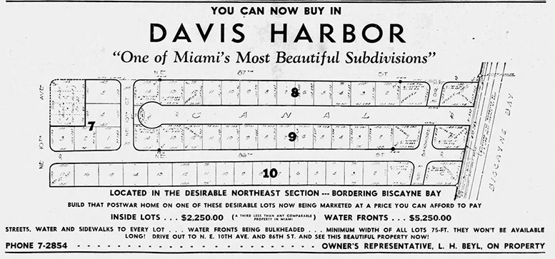 Figure 5: Ad in Miami Herald on February 8, 1948