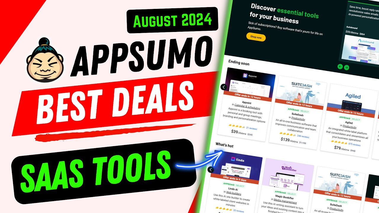 5 Best Appsumo Deals - August 2024 (Lifetime Deals) - YouTube