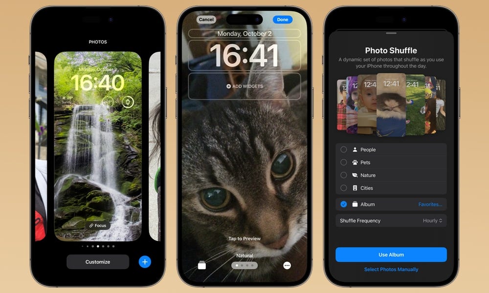 iOS 17.1 Makes Photo Shuffle Lock Screens More Customizable